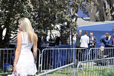 Başkan Donald Trump için bekliyor