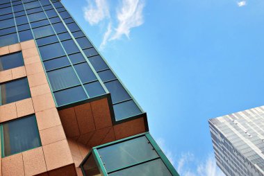Modern ofis binası. Modern binanın mimari detaylar