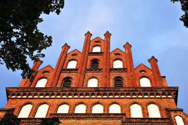 Gotik Kilisesi. Gotik mimarisi. Gotik pencere.