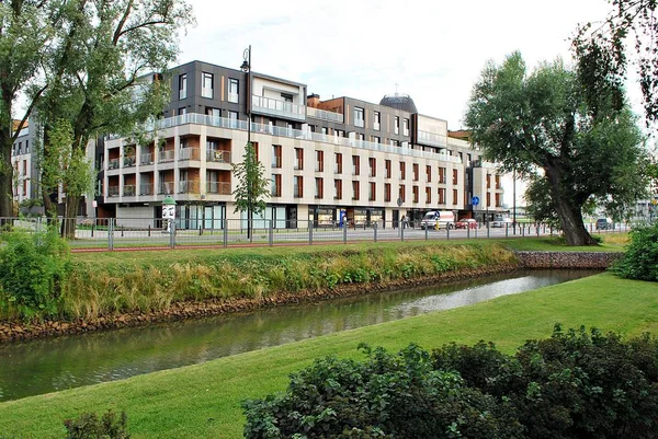 Miasteczko Wilanow. Modern residential area — Stock Photo, Image