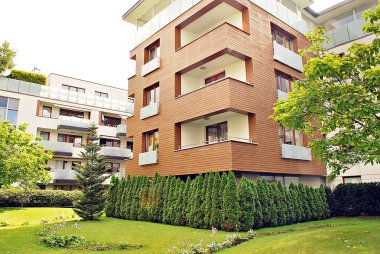 Modern, lüks apartman binası..