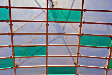 Cam çatı. Cam panel çatı 