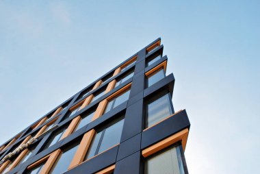 Modern ofis binası. Modern binanın mimari detaylar