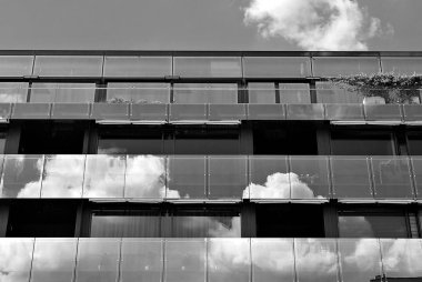  Modern, lüks daire Building.Black ve beyaz.