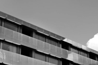  Modern, lüks daire Building.Black ve beyaz.