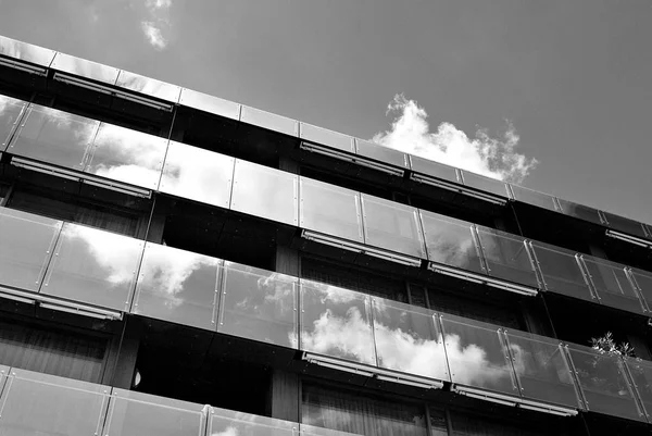  Modern, lüks daire Building.Black ve beyaz.