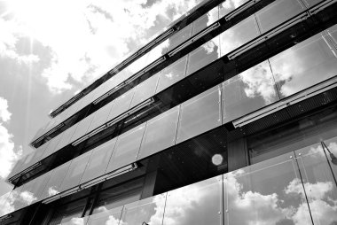  Modern, lüks daire Building.Black ve beyaz.