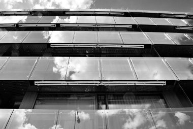  Modern, lüks daire Building.Black ve beyaz.