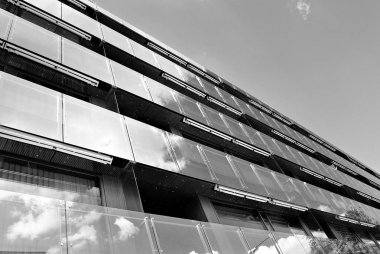  Modern, lüks daire Building.Black ve beyaz.