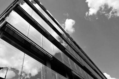  Modern, lüks daire Building.Black ve beyaz.