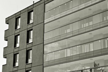  Modern, lüks daire Building.Black ve beyaz.