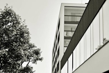  Modern, lüks daire Building.Black ve beyaz.