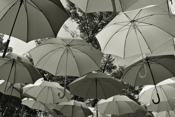 Street decoration.Black and white — Stock Photo, Image