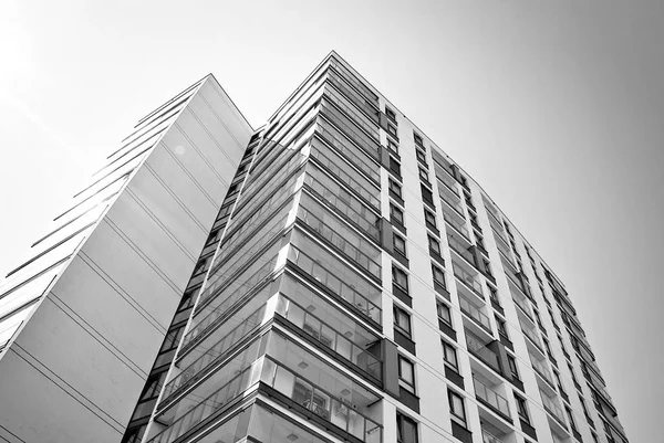   Modern, lüks daire Building.Black ve beyaz.