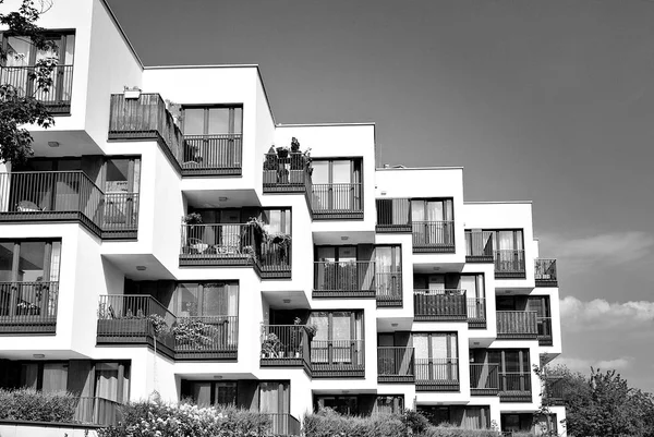  Modern, lüks daire Building.Black ve beyaz.