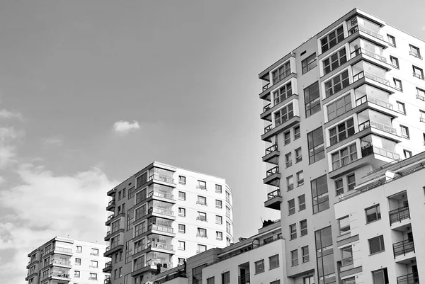  Modern, lüks daire Building.Black ve beyaz.