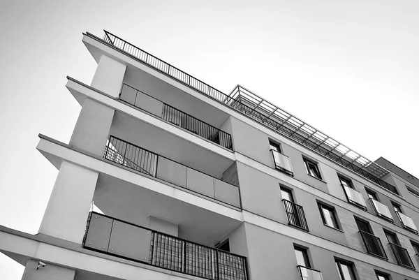  Modern, lüks daire Building.Black ve beyaz.