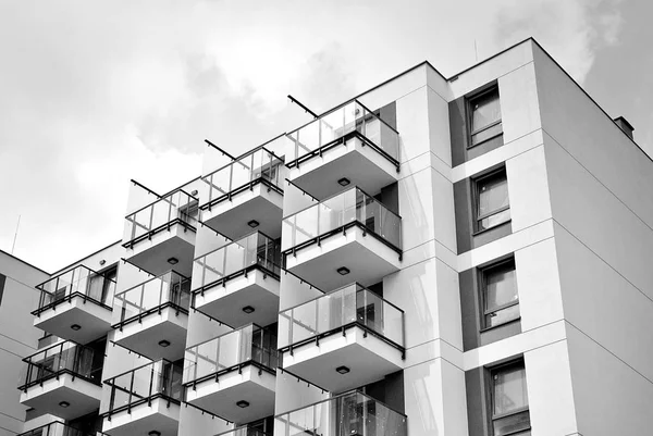  Modern, lüks daire Building.Black ve beyaz.