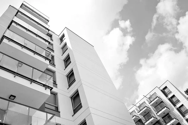  Modern, lüks daire Building.Black ve beyaz.