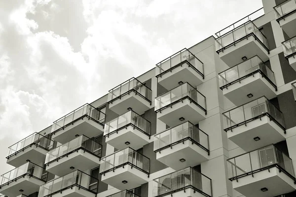  Modern, lüks daire Building.Black ve beyaz.