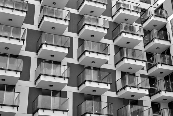  Modern, lüks daire Building.Black ve beyaz.