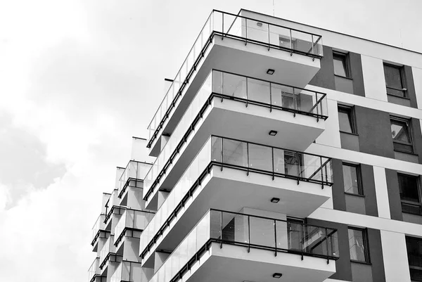  Modern, lüks daire Building.Black ve beyaz.