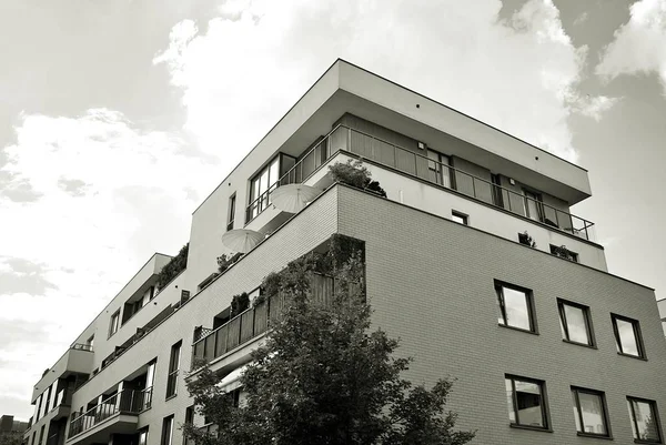  Modern, lüks daire Building.Black ve beyaz.