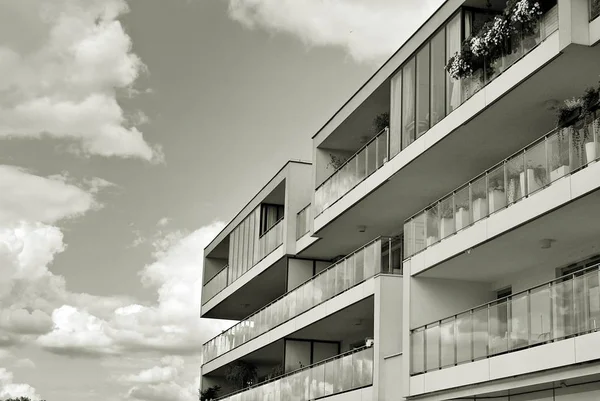  Modern, lüks daire Building.Black ve beyaz.