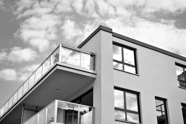  Modern, lüks daire Building.Black ve beyaz.