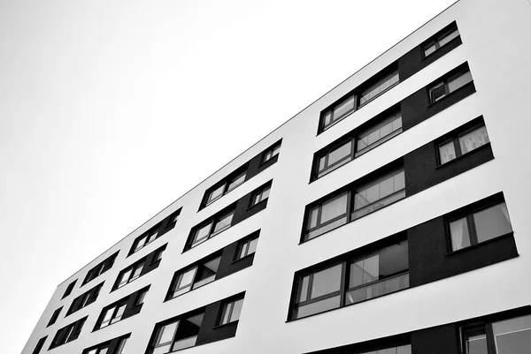  Modern, lüks daire Building.Black ve beyaz.