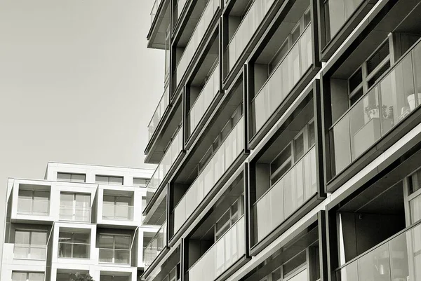  Modern, lüks daire Building.Black ve beyaz.