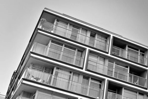  Modern, lüks daire Building.Black ve beyaz.