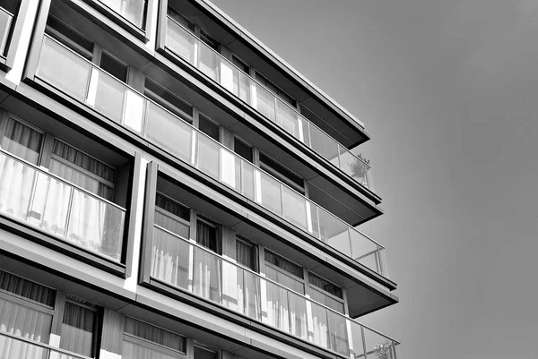  Modern, lüks daire Building.Black ve beyaz.