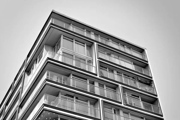  Modern, lüks daire Building.Black ve beyaz.