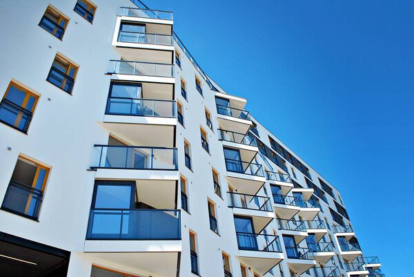  Modern apartment building exterior