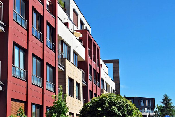  Modern apartment building exterior