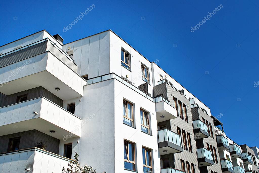  Modern apartment building exterior