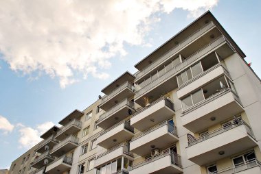 Modern apartman dış mimarisi