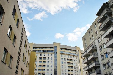Modern apartman dış mimarisi