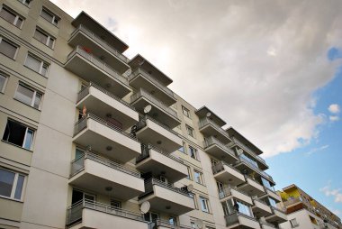 Modern apartman dış mimarisi