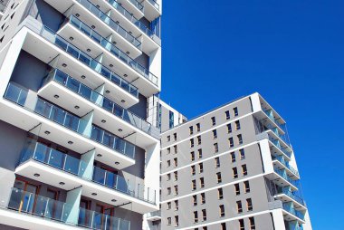 Modern apartman dış mimarisi