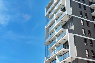 Modern apartman dış mimarisi