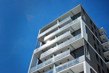 Modern apartman dış mimarisi