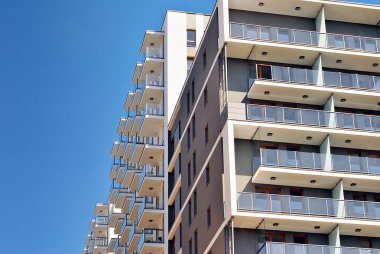 Modern apartman dış mimarisi