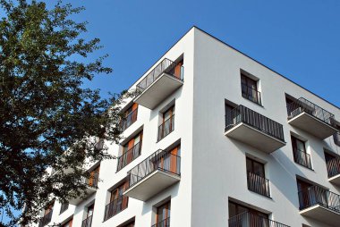 Modern apartman dış mimarisi