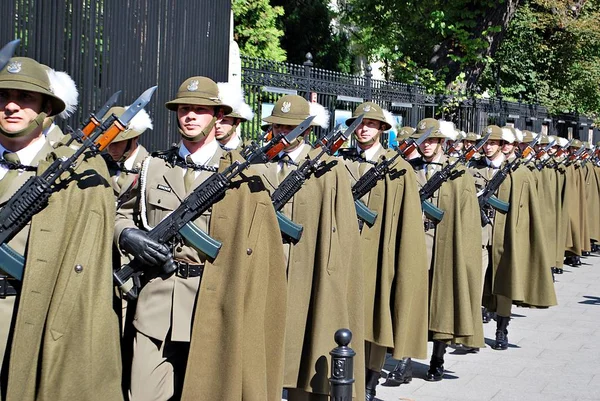 Parata militare a Varsavia — Foto Stock