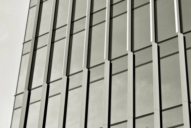 Modern ofis binası. Siyah ve beyaz.