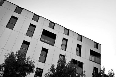  Modern, lüks daire Building.Black ve beyaz.