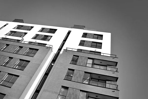  Modern, lüks daire Building.Black ve beyaz.
