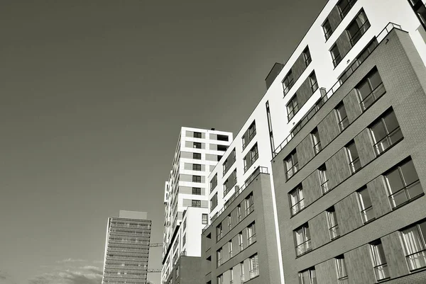  Modern, lüks daire Building.Black ve beyaz.